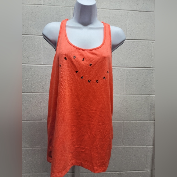 Under Armour Tops - Under Armour Training Tank Top Women's Size S Neon Orange Racerback Stretch